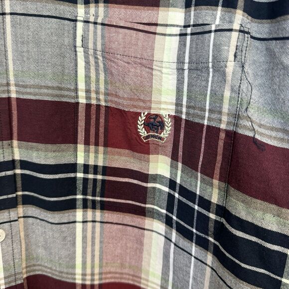 CINCH Men’s XL Plaid Western Shirt Long Sleeve Button Down Chest Pocket Cotton - Picture 6 of 7